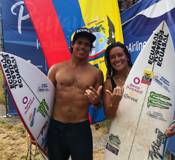 Israel Barona with his sister Dominic Barona
