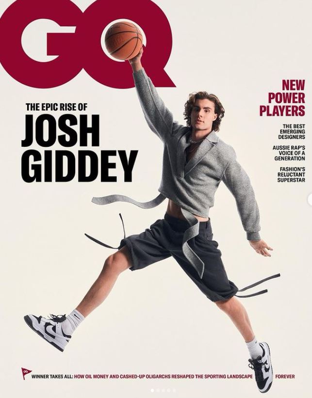 Josh Giddey featured on magazine