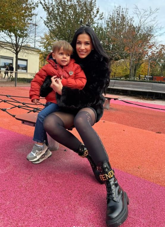 Julie Ricci with her son Giovann Cabrieres