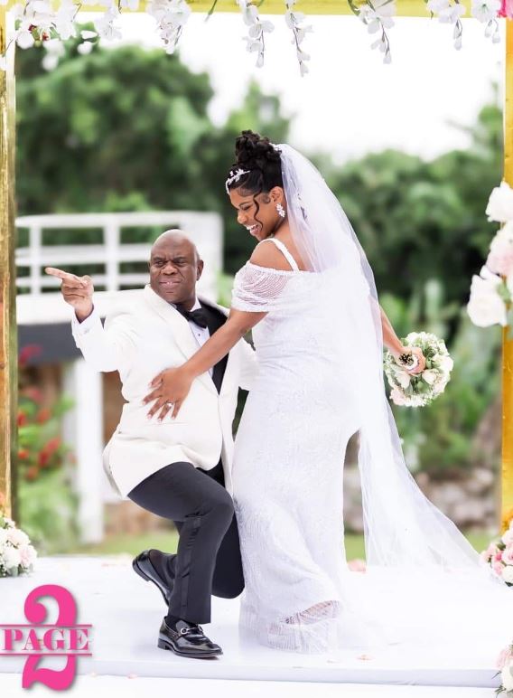 Khadine Hylton wedding photo