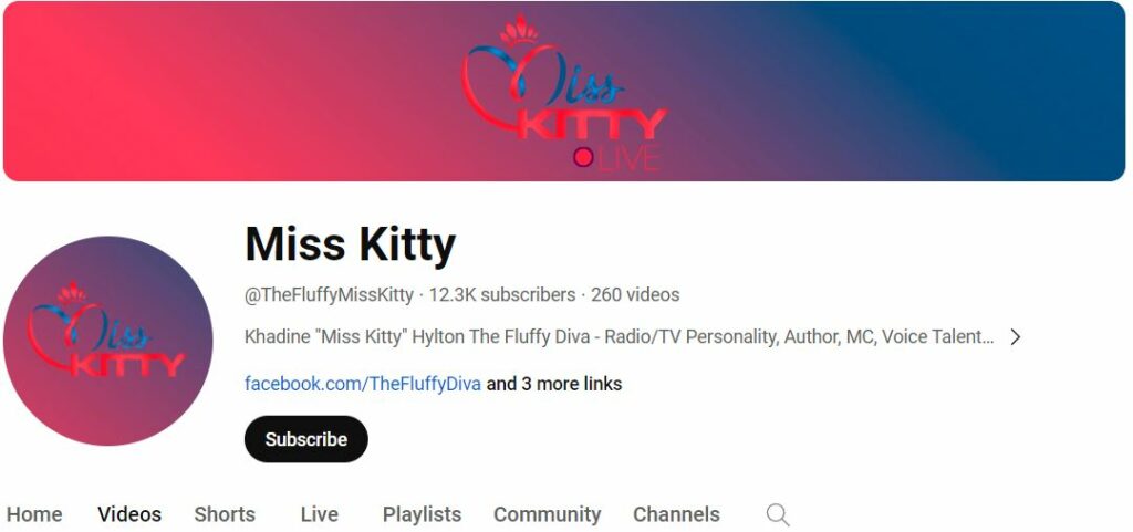 Khadine Hylton's Youtube channel