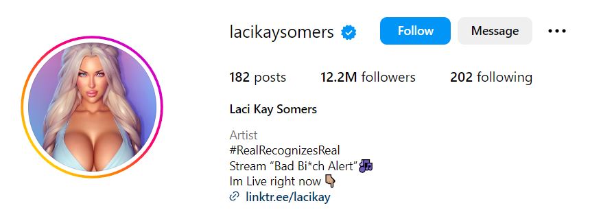 Laci Kay Somers' Instagram account