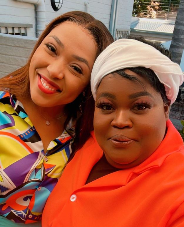 Lebohang Mpyana with her friend