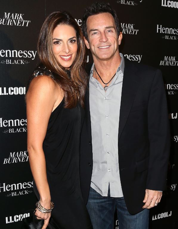 Lisa Ann Russell and Jeff Probst