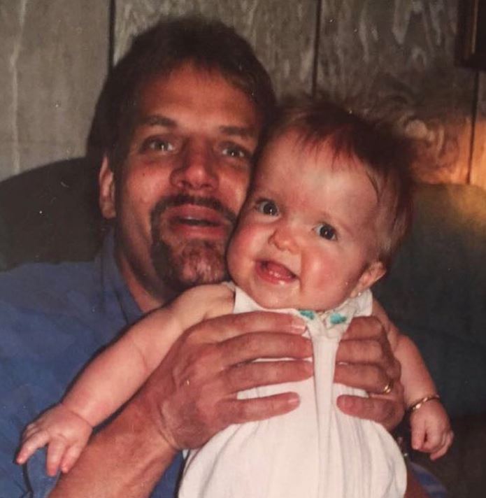 Liz Johnston and her father Joseph Trent Johnston