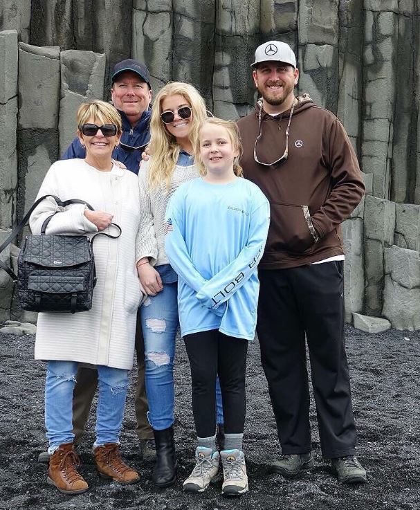 Madelaine Brockway with her family