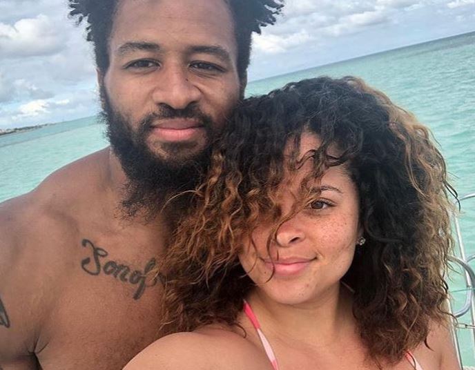 Nina Thomas with Earl Thomas