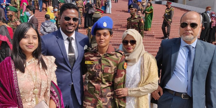 Rafsan Sabab with his family
