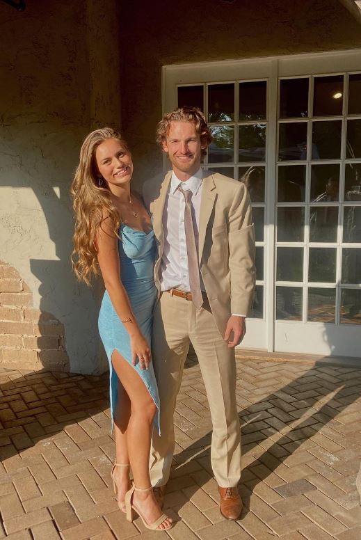 Ryan Wolfe with her Fiancé Adam Johnson