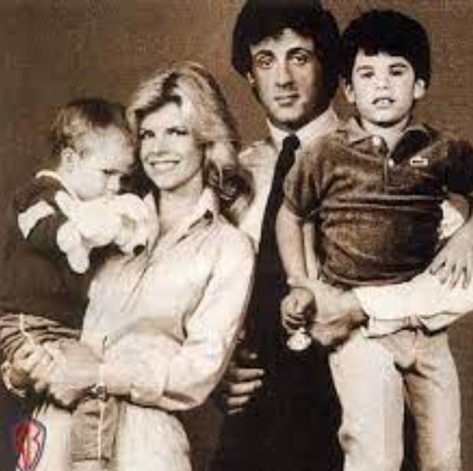 Seargeoh Stallone with his parents and brother '