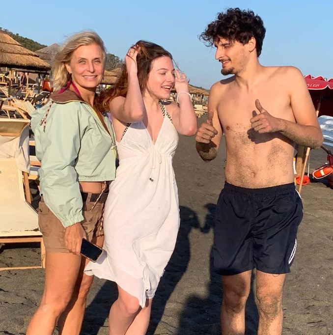 Sibilla Barbieri with her kids
