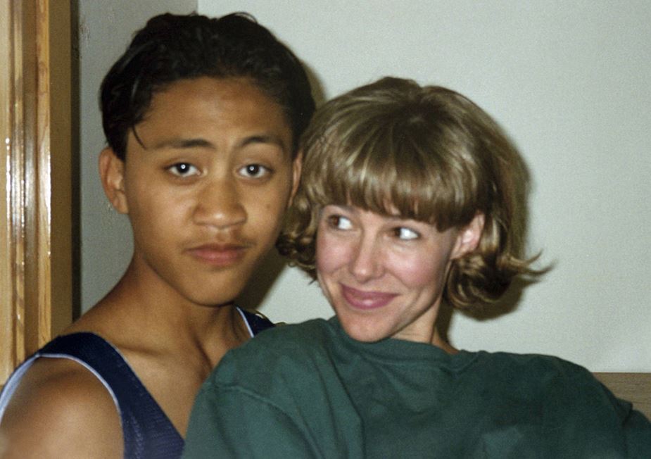 An old photo of Vili Fualaau with Mary Kay Letourneau Fualaau