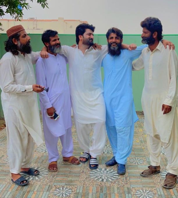 Bilal Pasha with his friends