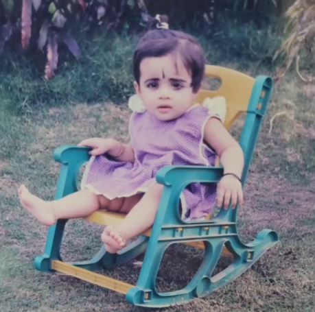 Childood photo of Lakshmi S Nair