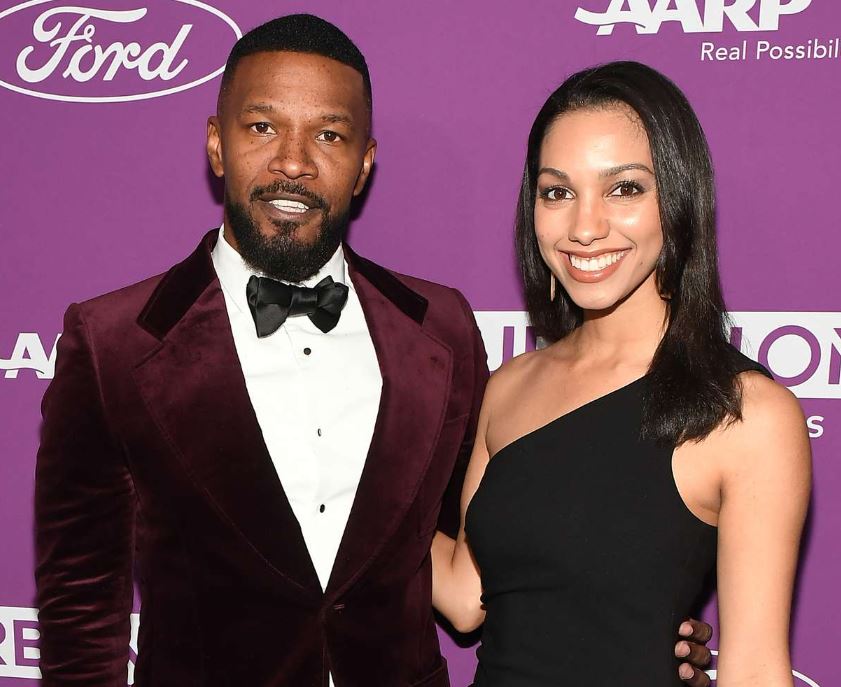 Corinne Foxx and her dad Jamie Foxx