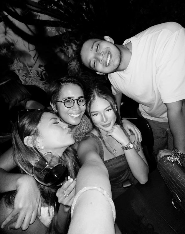 Emilienne and with her friends