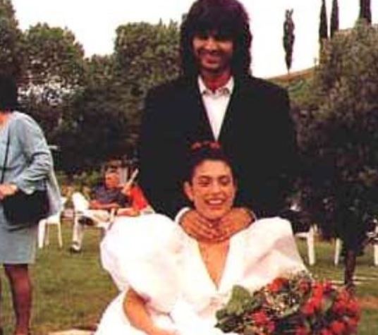 Enrica Cenzatti marriage picture with her husband