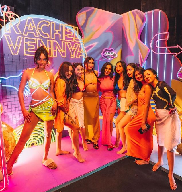 Erika Carlina with her friends