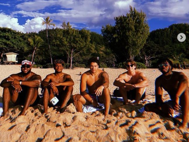 Ethan Bonner with friends