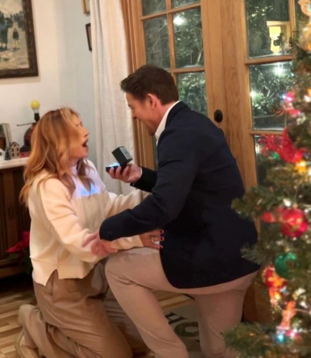 Johnno Wilson got engaged to Anneliese van der Pol