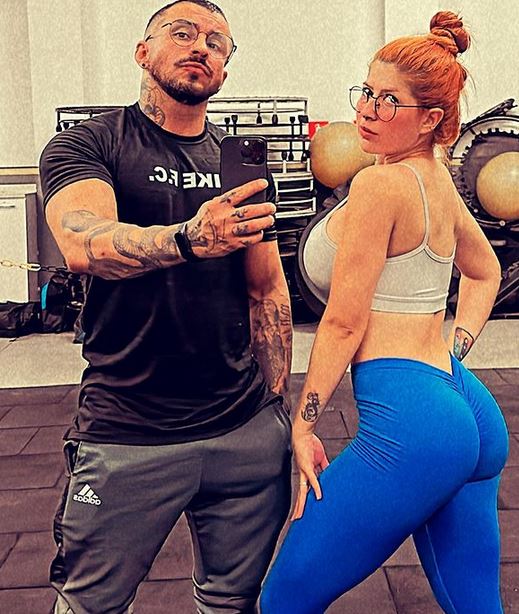 Kelly Cristina with her husband