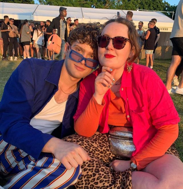 Leo Reich with his friend