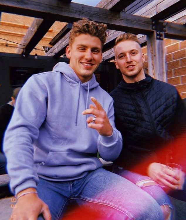 Luke Lesnar with his friend