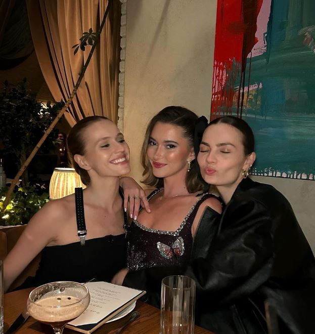 Madeleine White and her friends