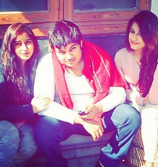 Maera Mishra with her brother and sister