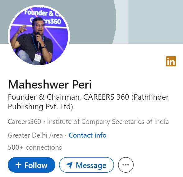 Maheshwer Peri's Instagram account