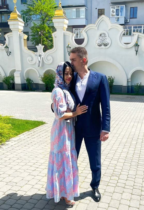 Marianna Budanova with her husband Kyrylo Budanov
