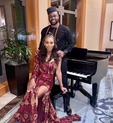 Nneka Ihim with her husband