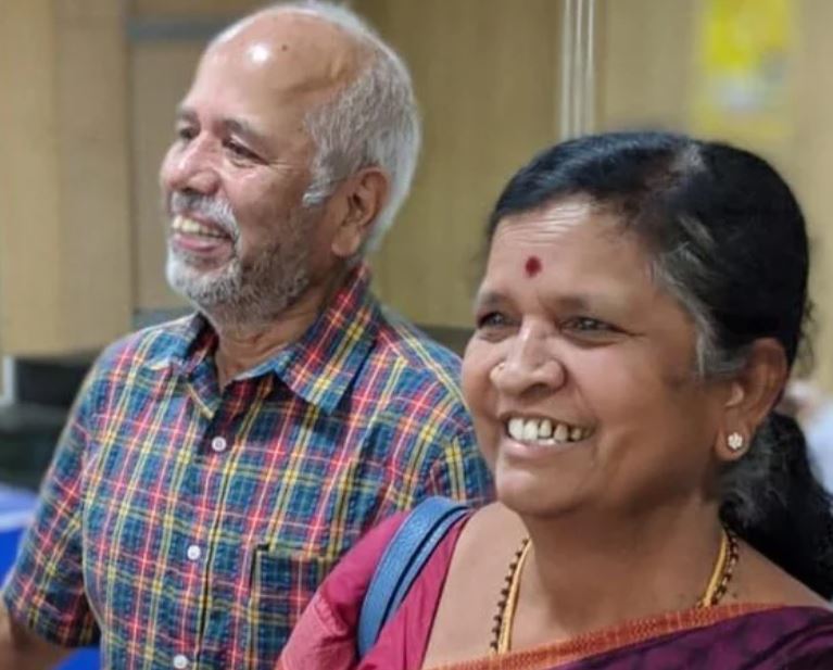 Parents of Maya S Krishnan