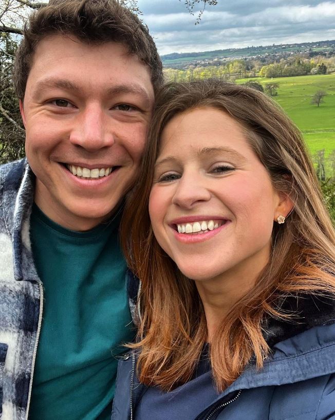 Patrick Christys and his partner Emily Carver