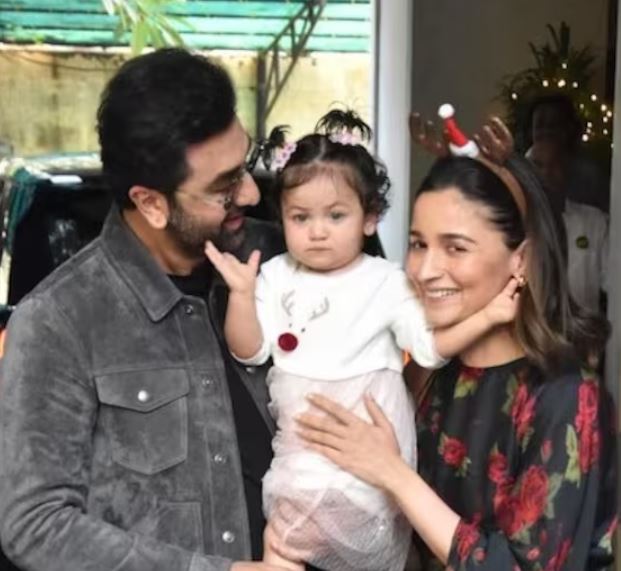Raha Kapoor with her parents
