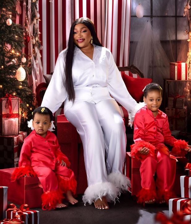 Ruth Kadiri with her kids