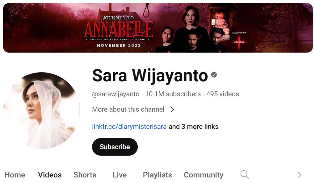 Sara Wijayanto's Youtube Channel