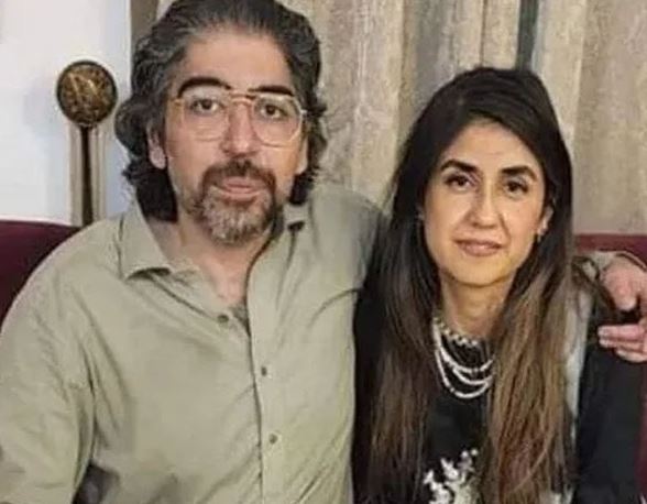 Sarah Inam with her husband