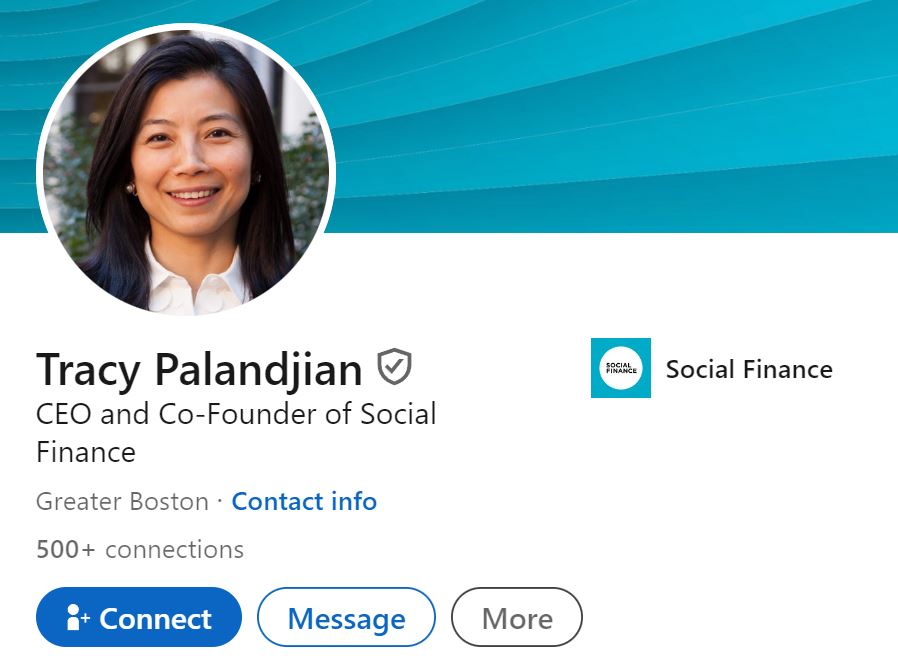 Tracy Palandjian's LinkedIn profile