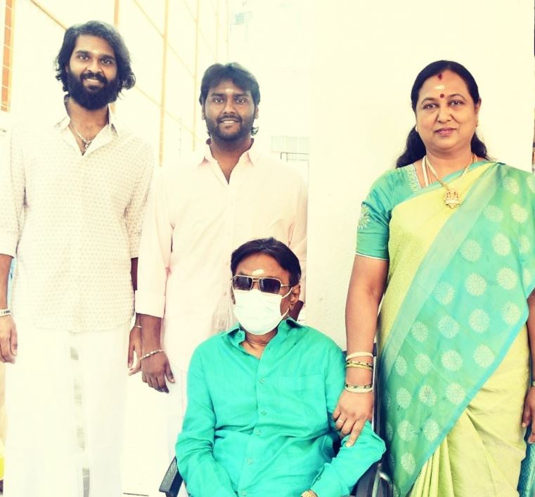 Vijayakanth and his family