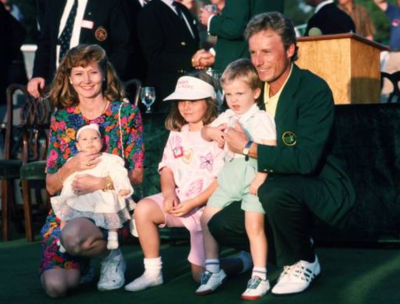 Young Vikki Carol with her husband and kids