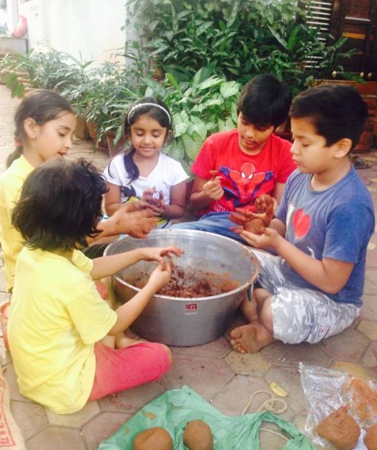 Aadhya Konidela and her friends