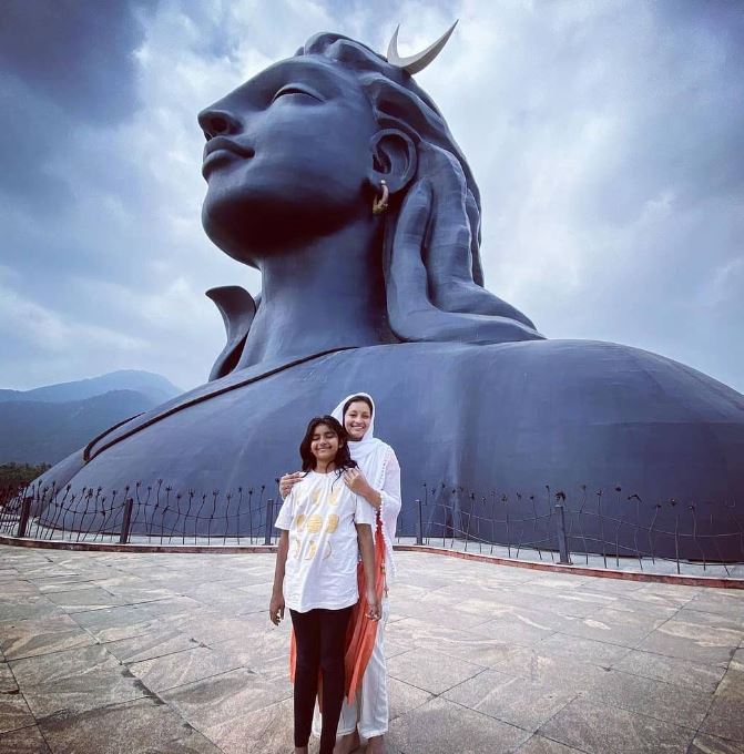 Aadhya Konidela and her mother