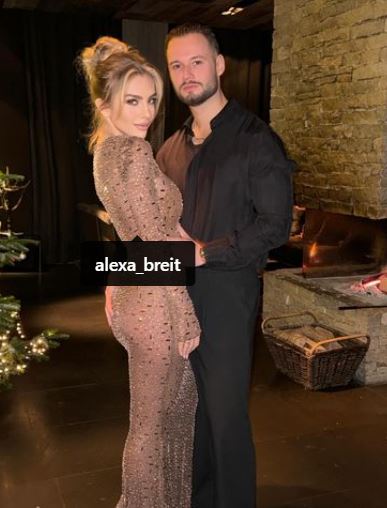 Alexa Breit with her boyfriend