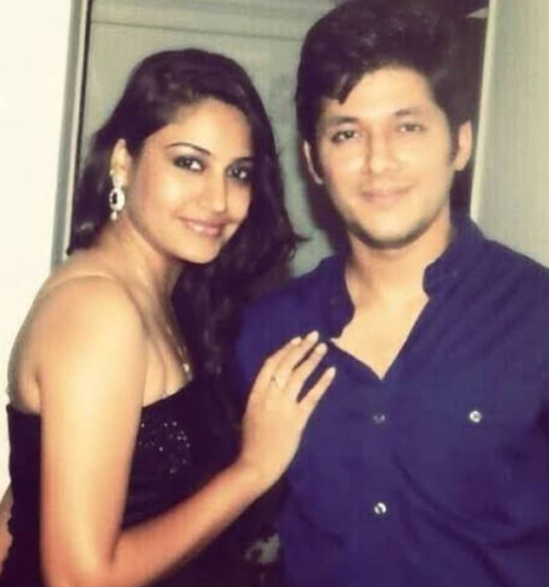 An old photo of Karan Sharma and Surbhi Chandna