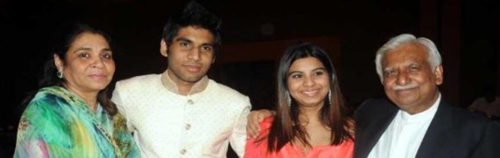 Anita Goyal with her family