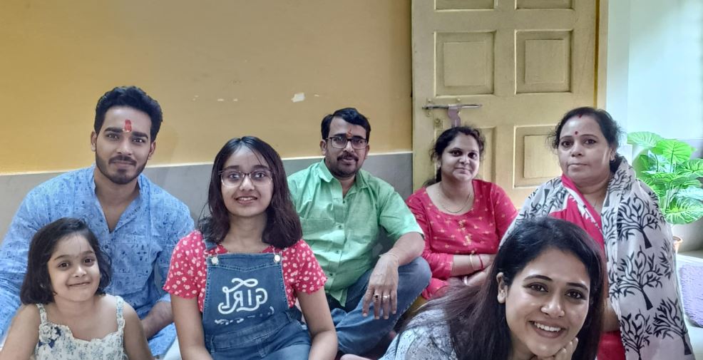 Antara Swarnakar and her family