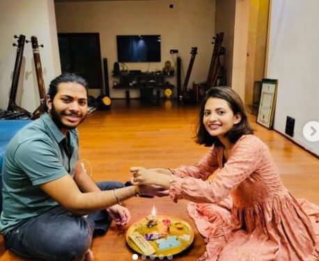 Armaan Khan with his sister
