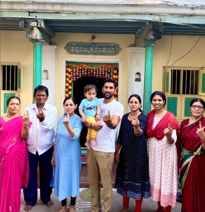 Arun Yogiraj with his family