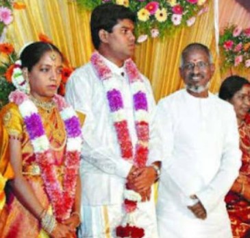 Bhavatharini with her husband